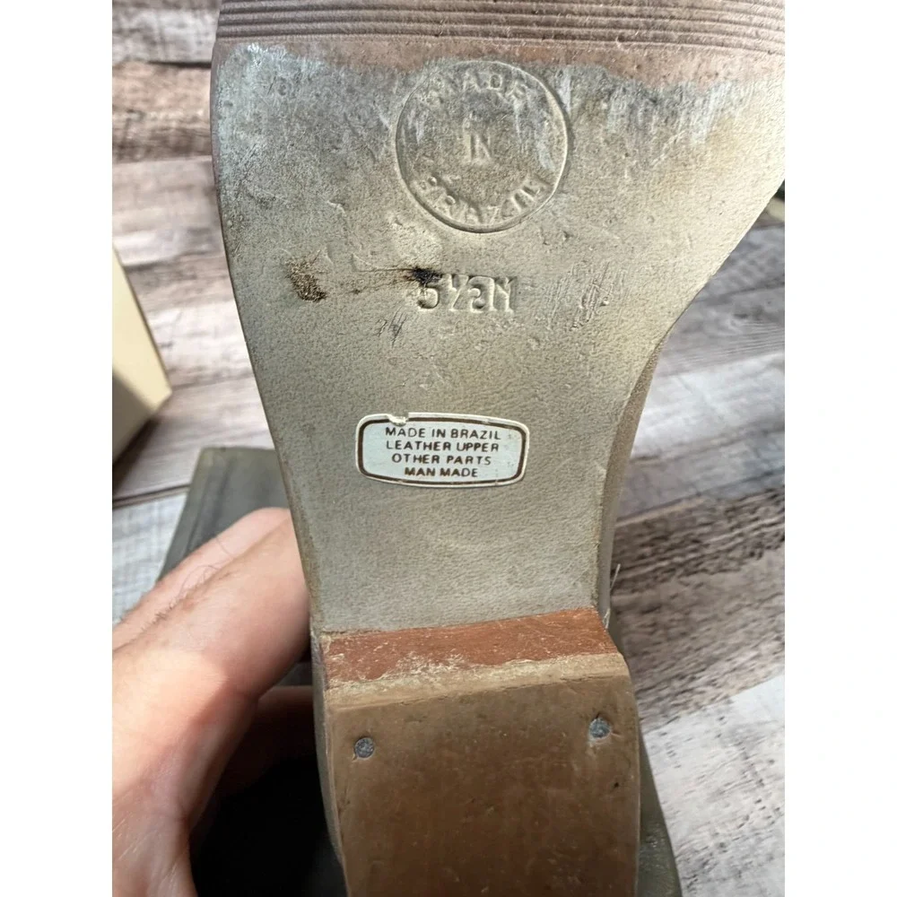 Vintage Made in Brazil Women‎ Leather Boots Size 5.5